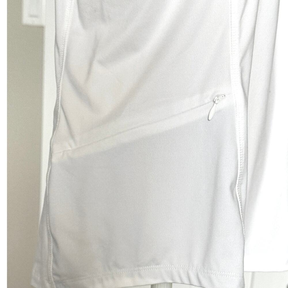 Title Nine Sunbuster Short Sleeve Pullover 1/4 Zip in White Size L Activewear - Picture 8 of 9